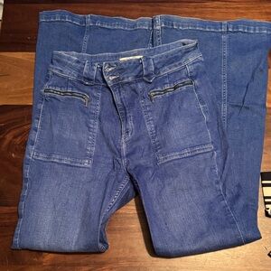 Free People Women's Relaxed Blue Jeans